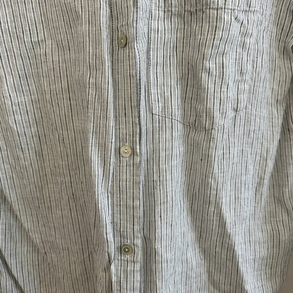 Eileen Fisher Striped Linen Button Down Shirt – Size Small - Picture 5 of 10